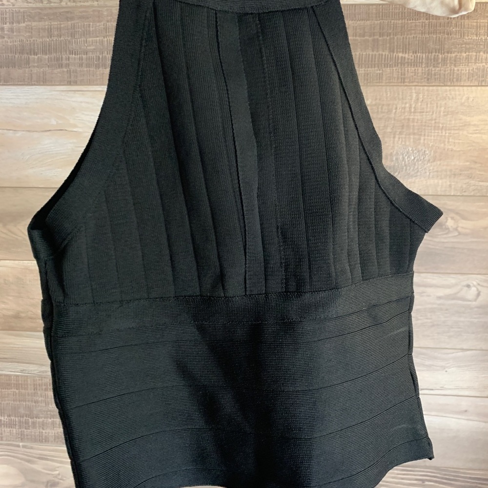 Black halter top